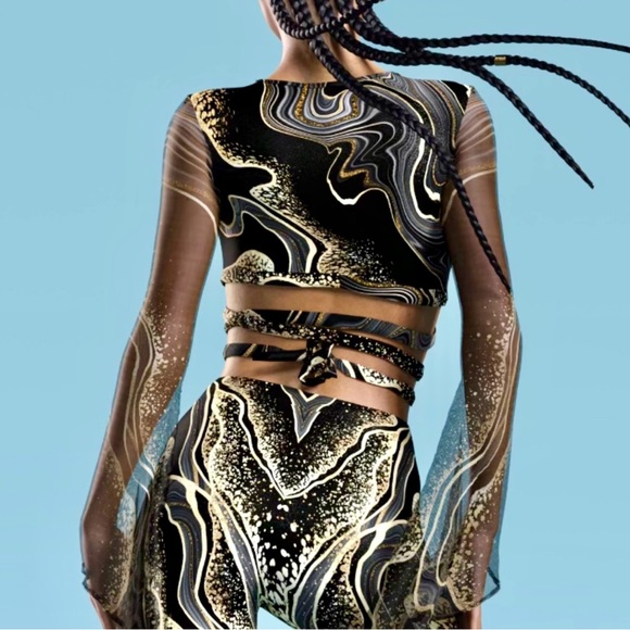 Candy Catz Extasis Bell Sleeve Strappy Top, NWT, XS - Picture 2 of 4